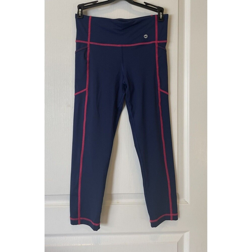 Vineyard Vines Solid Performance Crop Leggings Si… - image 1